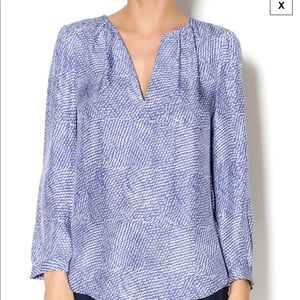 Joie Long Sleeve Silk Blouse Size S